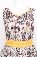 画像3: axes femme NOSTALGIE / オーガンジー刺繍ワンピース  オフ S-26-08-11-009-AX-OP-AS-ZS (3)