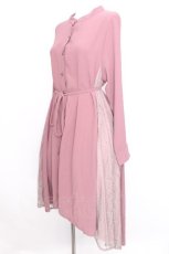 画像3: axes femme / サイドレース切替ワンピース  ピンク S-26-08-11-016-AX-BL-HR-ZS (3)