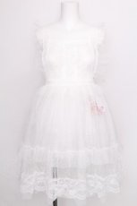 画像1: virally / TT*HOSレースエプロン M 白 S-26-08-13-028-LO-OP-HR-ZS (1)