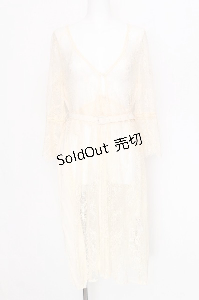 画像1: axes femme / バックプリーツレースガウン  オフ S-26-08-13-029-AX-TO-AS-ZS (1)