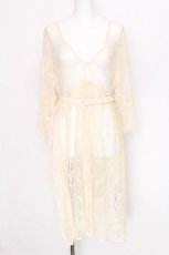 画像1: axes femme / バックプリーツレースガウン  オフ S-26-08-13-029-AX-TO-AS-ZS (1)