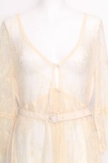 画像3: axes femme / バックプリーツレースガウン  オフ S-26-08-13-029-AX-TO-AS-ZS (3)