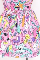 画像3: galaxxxy / 総柄ワンピース  ピンク S-26-08-13-031-PU-OP-AS-ZS (3)