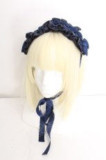 画像1: ATELIER PIERROT / Eleanorヘッドドレス  ネイビー S-26-08-13-1005-EL-AC-HR-ZS (1)