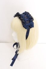 画像2: ATELIER PIERROT / Eleanorヘッドドレス  ネイビー S-26-08-13-1005-EL-AC-HR-ZS (2)
