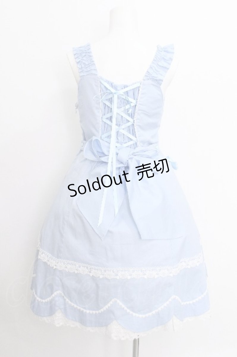 画像2: BABY,THE STARS SHINE BRIGHT / くみゃちゃんのLovely Paradeジャンパースカート  サックス S-26-08-13-1034-BA-OP-HR-ZS (2)