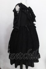 画像3: DearMyLove / レースリボンワンピース 3L 黒ｘ白 S-26-08-13-1038-GO-OP-HR-ZS (3)