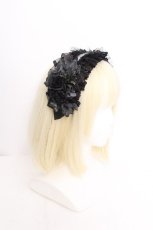 画像2: GOTH / バラｘカメオリボンカチューシャ  黒 S-26-08-13-1006-GO-AC-HR-ZS (2)