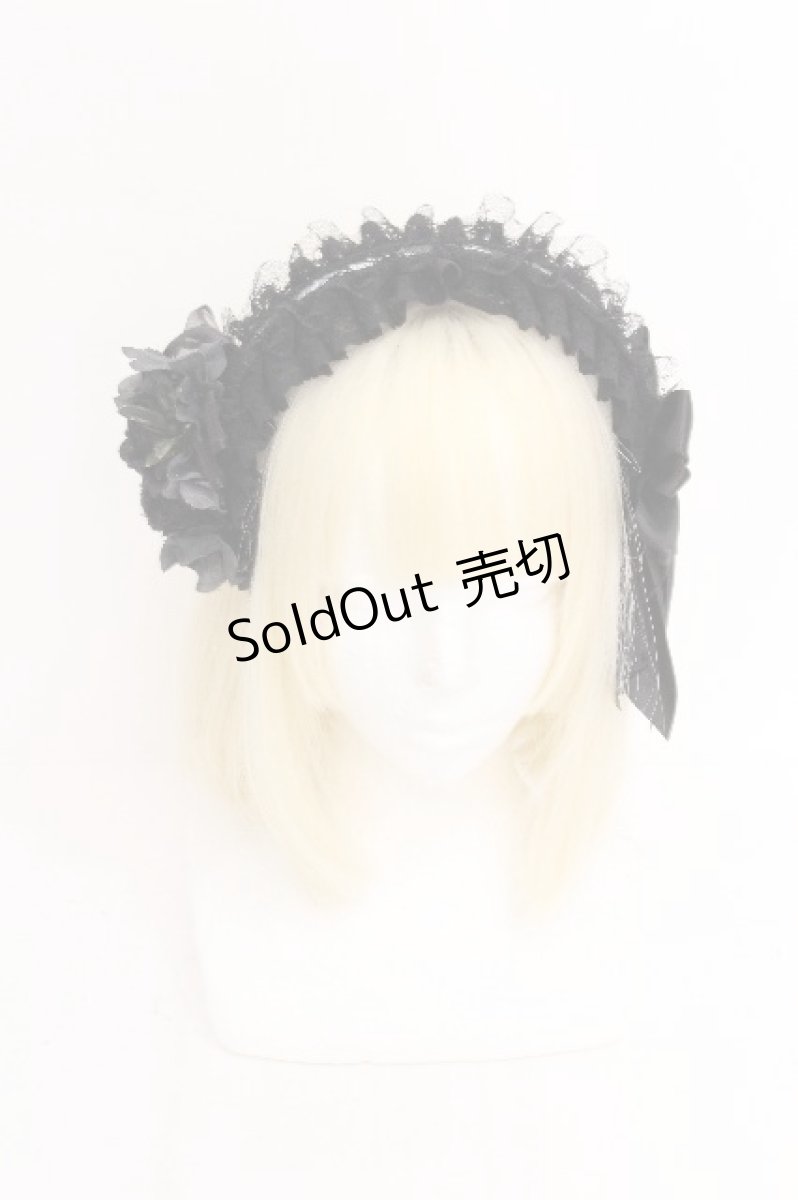 画像3: GOTH / バラｘカメオリボンカチューシャ  黒 S-26-08-13-1006-GO-AC-HR-ZS (3)