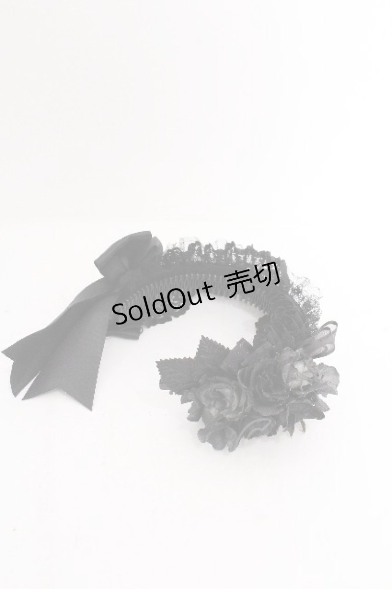 画像4: GOTH / バラｘカメオリボンカチューシャ  黒 S-26-08-13-1006-GO-AC-HR-ZS (4)