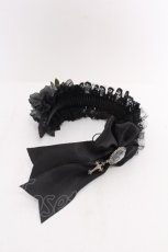 画像5: GOTH / バラｘカメオリボンカチューシャ  黒 S-26-08-13-1006-GO-AC-HR-ZS (5)