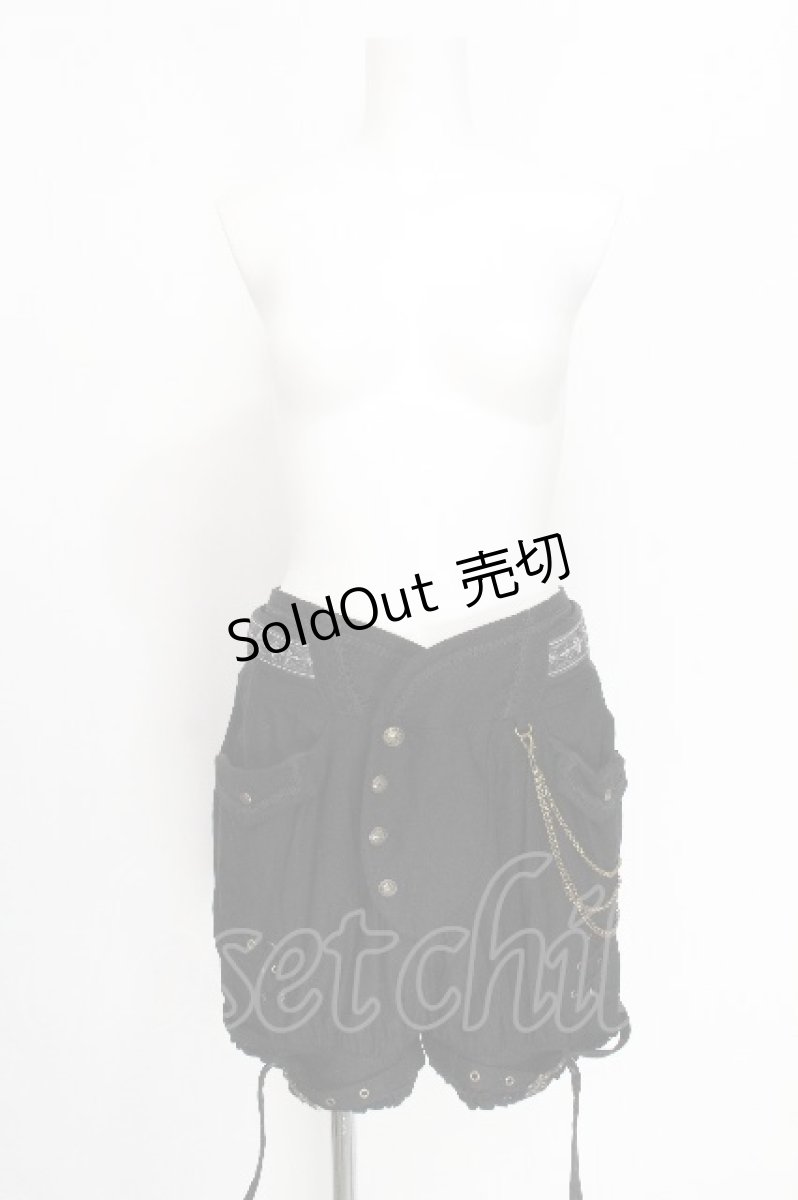 画像1: Ozz Croce / Celebration of Rose ショートパンツ  黒 S-26-08-13-1058-OO-PA-HR-ZS (1)