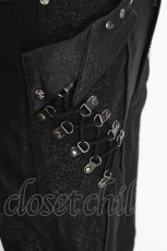 画像4: Ozz Croce / サイド2連ベルトデザインパンツ  黒 S-26-08-13-1060-OO-PA-HR-ZS (4)