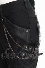 画像5: Ozz Croce / サイド2連ベルトデザインパンツ  黒 S-26-08-13-1060-OO-PA-HR-ZS (5)