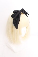 画像2: BABY,THE STARS SHINE BRIGHT / Maison de petit Rubanリボンカチューシャ  黒 S-26-08-13-1009-BA-AC-AS-ZS (2)