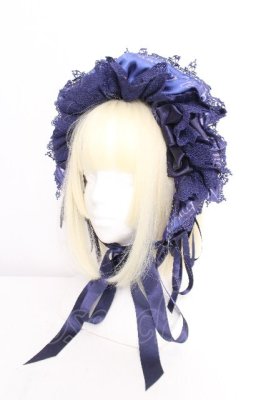 Preview of The Night of Ghost Forest柄ボンネット  紺