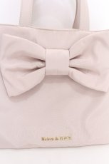 画像2: Maison de FLEUR / リボン3ルーム2Wayトートバッグ  ピンク S-26-08-13-1017-LO-BG-HR-ZS (2)