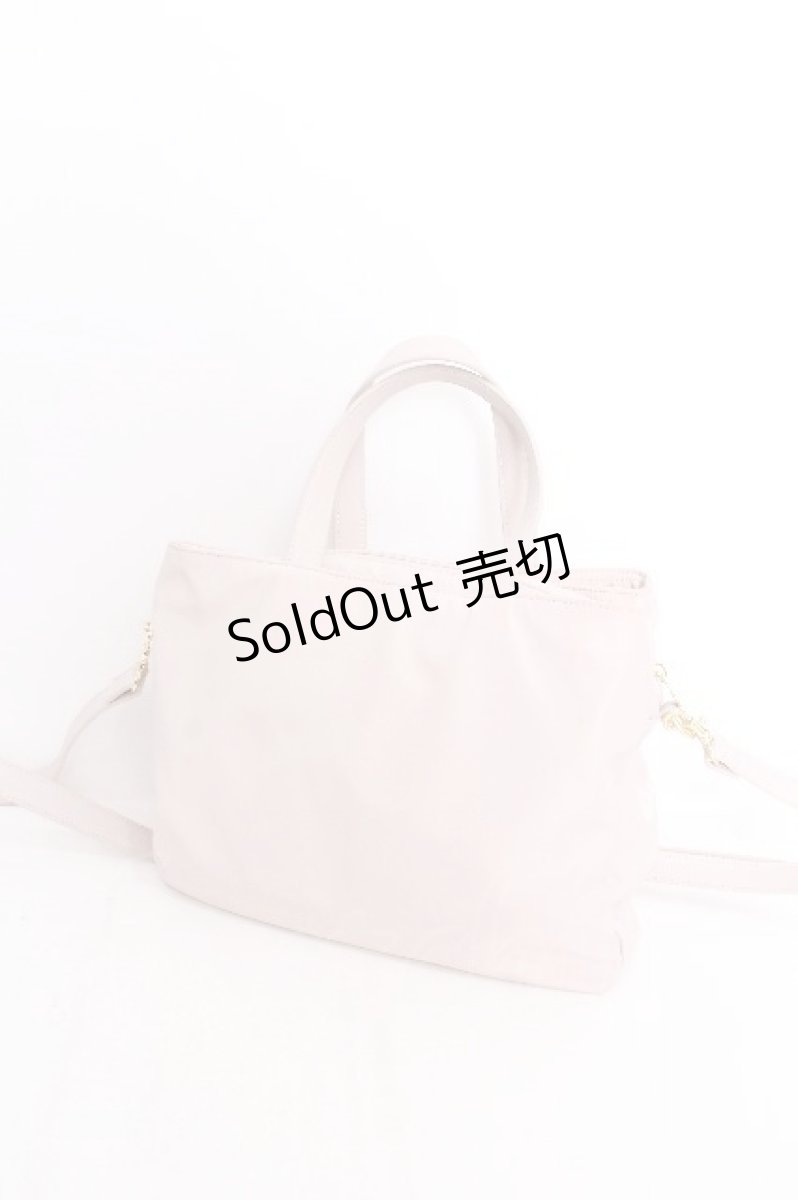 画像3: Maison de FLEUR / リボン3ルーム2Wayトートバッグ  ピンク S-26-08-13-1017-LO-BG-HR-ZS (3)