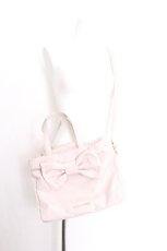 画像5: Maison de FLEUR / リボン3ルーム2Wayトートバッグ  ピンク S-26-08-13-1017-LO-BG-HR-ZS (5)