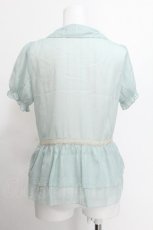 画像4: axes femme / レースデザインブラウス  グリーン S-26-08-13-1021-AX-BL-AS-ZS (4)