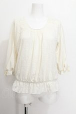 画像1: axes femme / 袖デザインカットJQプルオーバー  オフ S-26-08-13-1023-AX-TO-AS-ZS (1)
