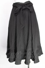 画像2: axes femme POETIQUE / リボン付ラッフルフリルスカート  黒 S-26-08-13-056-AX-SK-AS-ZS (2)