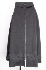 画像1: axes femme / ウエストデザインジップスカート  黒 S-26-08-13-057-AX-SK-HR-ZS (1)
