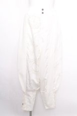 画像1: Ozz conte / 魔法陣ptサルエルパンツ  白 S-26-08-13-060-OO-PA-AS-ZS (1)