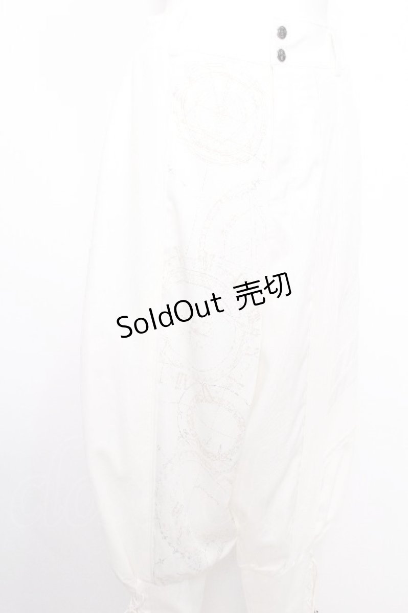 画像3: Ozz conte / 魔法陣ptサルエルパンツ  白 S-26-08-13-060-OO-PA-AS-ZS (3)