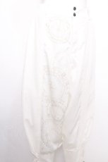 画像3: Ozz conte / 魔法陣ptサルエルパンツ  白 S-26-08-13-060-OO-PA-AS-ZS (3)
