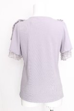 画像2: axes femme / ビッグリボンプルオーバー  ラベンダー S-26-08-13-011-AX-TO-AS-ZS (2)