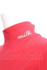 画像3: MILK / ロゴ刺繍カットソー  赤 S-26-08-13-014-ML-TO-AS-ZS (3)
