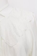 画像4: axes femme / ビッグ襟ブラウス  白 S-26-08-13-002-AX-BL-AS-ZS (4)