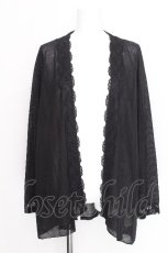 画像1: axes femme / UVカット加工ロングカーディガン  黒 S-26-08-13-023-AX-BL-AS-ZS (1)