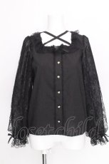 画像1: Lovely Tency / alsチョーカーレースブラウス M 黒 S-26-08-13-025-LO-BL-HR-ZS (1)