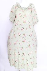 画像1: PINK HOUSE / ブロッサムローズプリントミディワンピース  ハッカ S-26-08-14-030-LO-OP-SA-ZS (1)