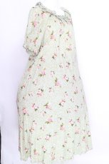 画像3: PINK HOUSE / ブロッサムローズプリントミディワンピース  ハッカ S-26-08-14-030-LO-OP-SA-ZS (3)