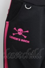 画像4: LOVER'S ROCK / ジャージハーフパンツ  黒ｘピンク S-26-08-14-051-PU-PA-AS-ZS (4)
