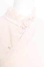 画像4: 中国ロリータ / 袖シフォンブラウス L ベージュ S-26-08-14-016-LO-BL-HR-ZS (4)