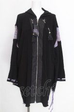 画像1: rezen / 彼岸花羽織パーカー M 瑠璃色 S-26-08-14-020-LO-TO-SZ-ZS (1)
