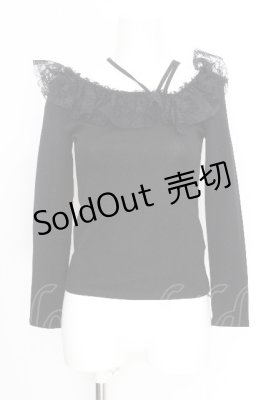 Preview of レースカットソー  黒