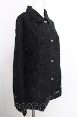 画像3: NieR Clothing / ラメツイードジャケット  黒 S-26-08-18-031-PU-JA-AS-ZS (3)