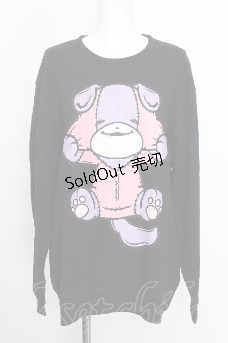 画像1: NieR Clothing / プリントスウェット  黒 S-26-08-18-033-PU-TO-AS-ZS (1)