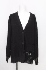 画像1: NieR Clothing / ポケット刺繍カーディガン  黒 S-26-08-18-035-PU-TO-AS-ZS (1)