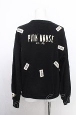 画像2: PINK HOUSE / マーガレットプリントスウェット  黒 S-26-08-18-036-LO-TO-AS-ZS (2)