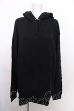 画像1: NieR Clothing / プリントパーカー  黒ｘ赤 S-26-08-18-037-PU-TO-AS-ZS (1)