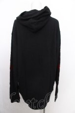 画像2: NieR Clothing / プリントパーカー  黒ｘ赤 S-26-08-18-037-PU-TO-AS-ZS (2)