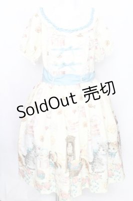 Preview of 猫柄ワンピース XL イエロー