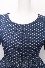 画像4: evelyn / ハートドットワンピース  ブルー S-26-08-18-047-LO-OP-AS-ZS (4)