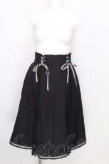 画像1: axes femme POETIQUE / レースアッププリーツ切替スカート  黒 S-26-08-18-056-AX-SK-AS-ZS (1)